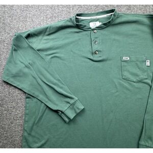 Tyndale FRMC Henley Shirt CAT2 CAL 10 Green Long Sleeve Mens 3XL Made USA‎ Work